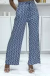 Pantalon palazzo moti D bleu inspiration de marque |10,50 €|OKKO MODE