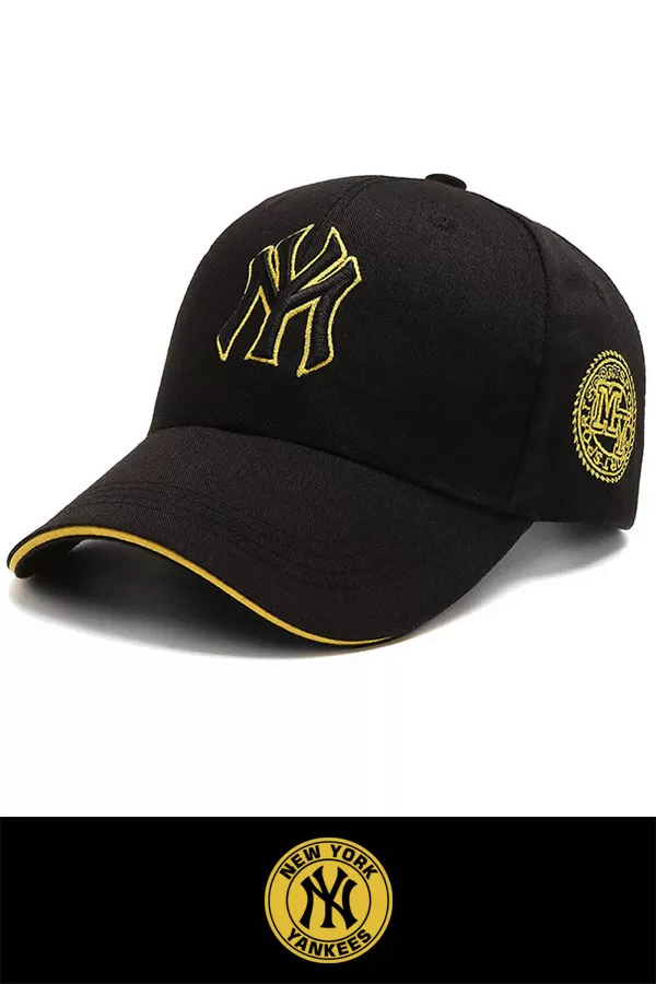 Casquette de baseball noir et doré New-York