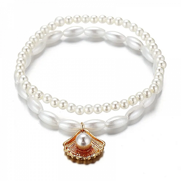 Bracelet de cheville Bohème avec perles pour Femme|3,76 €|OKKO MODE