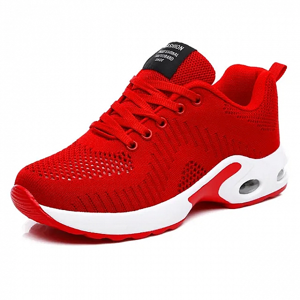 Baskets  pour femmes, chaussures de sport, chaussures de course décontractées, coussin d'air, rouge, r|17,66 €|OKKO MODE