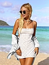 Robe de plage blanche sexy pour femme, robe d'été et de soirée 2024