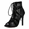 Sandales à Talons pour Femmes Chaussures Montantes noires|15,41 €|OKKO MODE