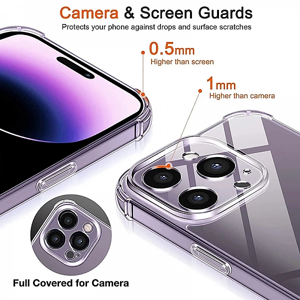Coque de téléphone transparente en silicone antichoc pour iPhone XR, X, SE, Pro Max Mini XS et Plus|1,55 €|OKKO MODE