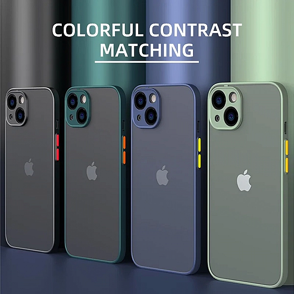 Coque antichoc en silicone souple pour iPhone 13, 12, 11, 14 Pro Max Mini, X, XS Max, Poly 15, 7, 8 Plus, SE, 256|1,90 €|OKKO MODE