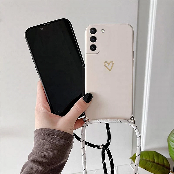 Coque de téléphone en silicone avec cordon à bandoulière pour Samsung Galaxy S, Note 10, 20 Plus, Ultra|3,02 €|OKKO MODE