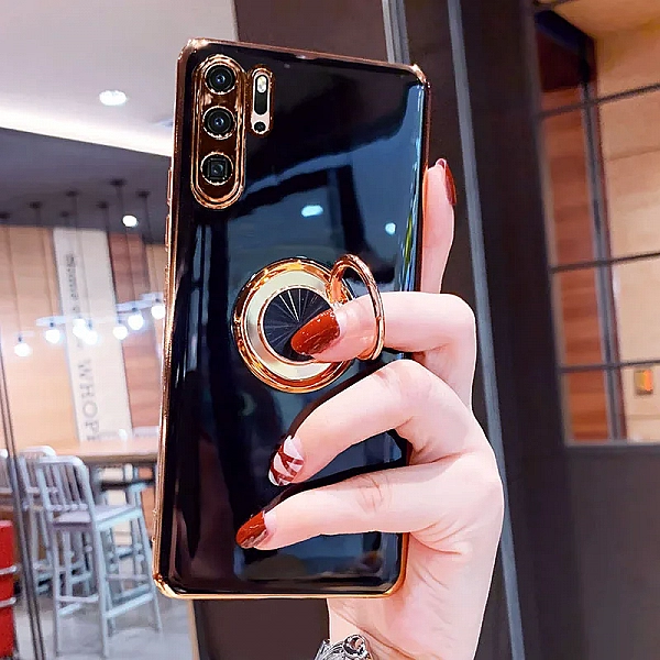 Étui en Silicone plaqué de luxe pour Huawei P30 Pro P20 Mate 20 P40 Honor 20 30 Pro Nova 5T, housse de téléphone magnétique|4,66 €|OKKO MODE