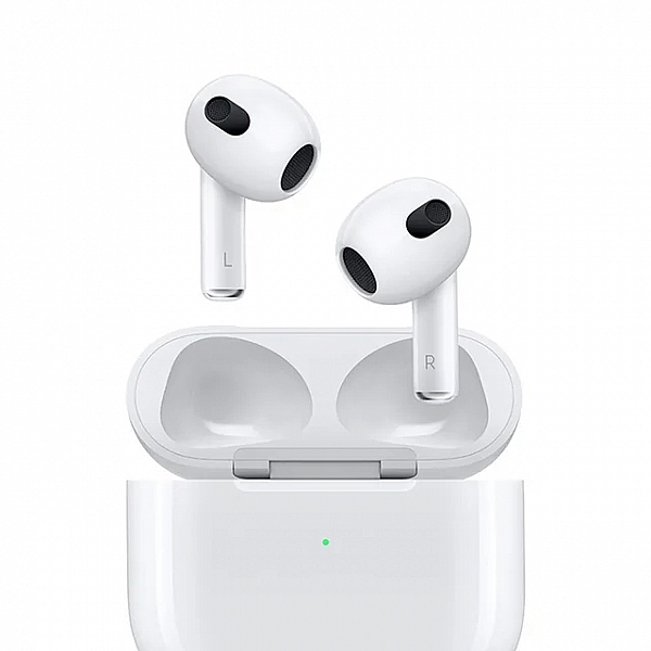 Apple-Écouteurs Bluetooth sans fil AirPods 3 avec suivi dynamique de la tête, audio spatial, puce d'écouteur adaptative EQ H1|144,59 €|OKKO MODE