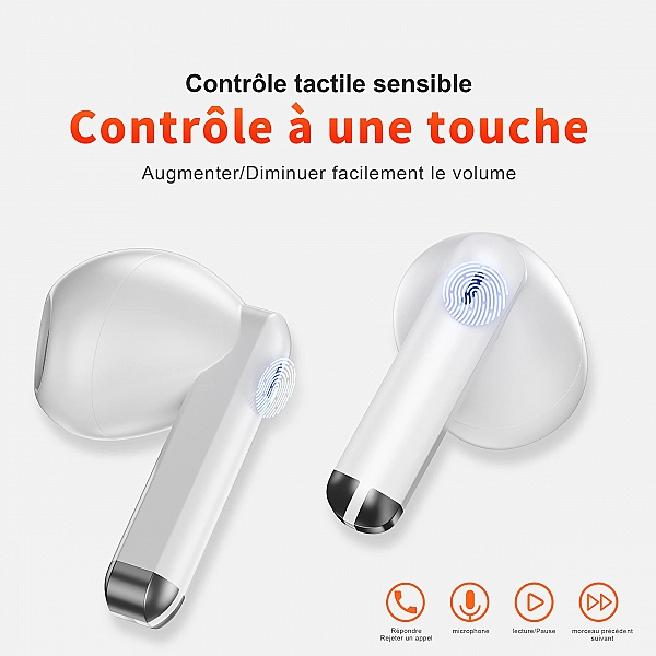 Écouteur Bluetooth sans fil, QERE E28, TWS Bluetooth 5.3, microphone HD, écouteurs HIFI, pilote 13mm|12,11 €|OKKO MODE