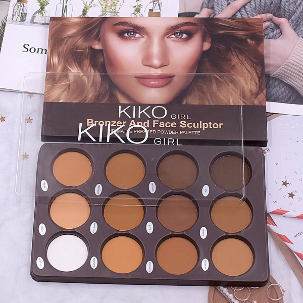 Palette de maquillage KIKO 3D pour femme, fond de teint|14,16 €|OKKO MODE