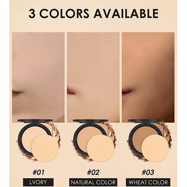 Poudre de maquillage pour le visage, 3 couleurs, éclaircissante, contrôle du sébum, fond de teint chair PMurcia, base|7,42 €|OKKO MODE