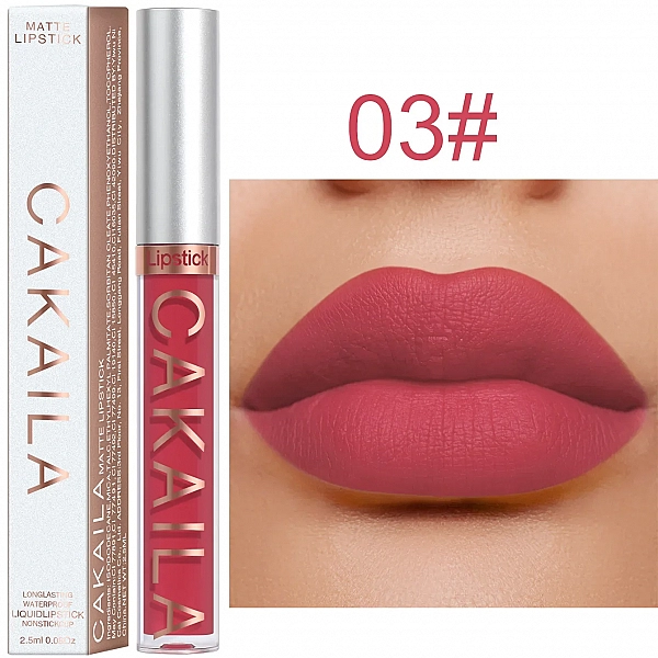 Rouge à lèvres liquide mat de longue durée 18 couleurs, résistant à l'eau|3,05 €|OKKO MODE