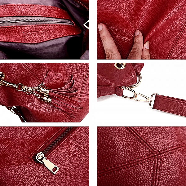 Sacs à main en cuir pour femmes, sacs initiés, fourre-tout rétro vintage de styliste|44,13 €|OKKO MODE