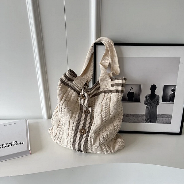 sac bandouillère femme sac a mains femme sac cabas femme sac de cours Sacs à main en forme de pull en laine pour femme|23,44 €|OKKO MODE