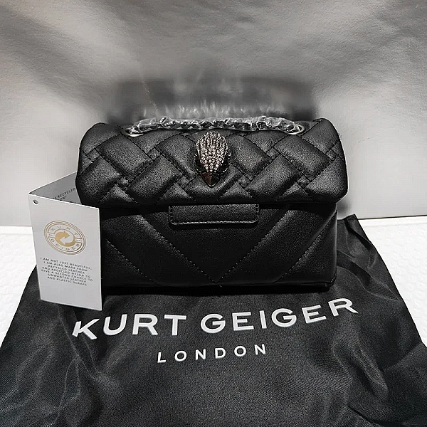 Sac à bandoulière en cuir PU brodé pour femme, mini sac à bandoulière en métal, aigle haute qualité, Kurt Geiger