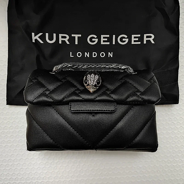 Sac à bandoulière en cuir PU brodé pour femme, mini sac à bandoulière en métal, aigle haute qualité, Kurt Geiger|35,60 €|OKKO MODE