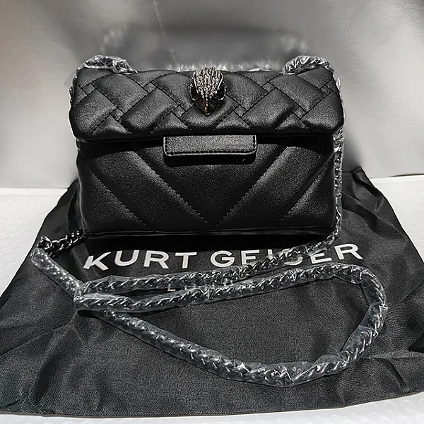 Sac à bandoulière en cuir PU brodé pour femme, mini sac à bandoulière en métal, aigle haute qualité, Kurt Geiger|35,60 €|OKKO MODE