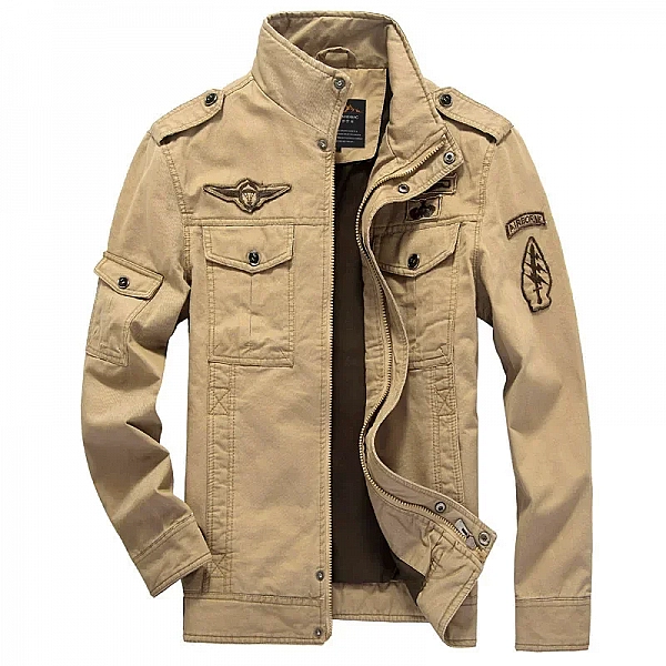 Blouson aviateur en coton pour hommes, manteau militaire Keeptics de l'armée, vêtements d'extérieur de marque, mode décontractée|27,76 €|OKKO MODE