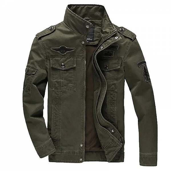 Blouson aviateur en coton pour hommes, manteau militaire Keeptics de l'armée, vêtements d'extérieur de marque, mode décontractée|27,76 €|OKKO MODE