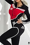 Combinaison taille haute noire et rouge pour femme, vêtement de sport slim tenue de gym 2024. 94,46 € 70,85 €