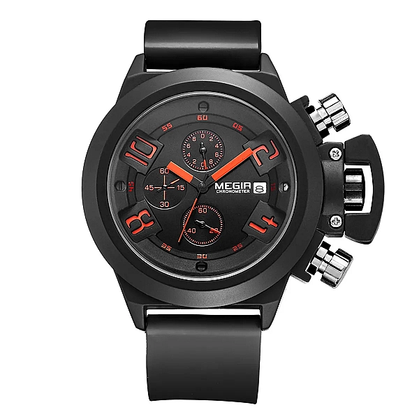 Montre-bracelet à quartz chronographe militaire pour homme, montres de sport, date, grand cadran, mode de luxe