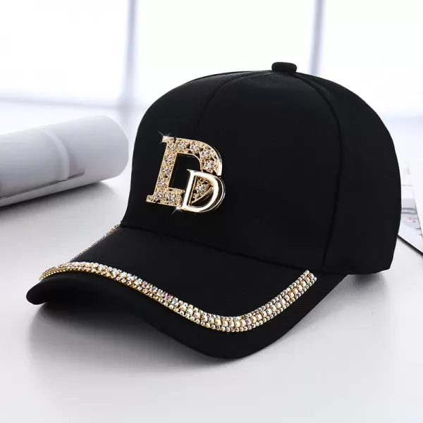 Casquette de Baseball pour femme, chapeau avec motif diamant et lettre D à rabat Mode 2024|11,82 €|OKKO MODE