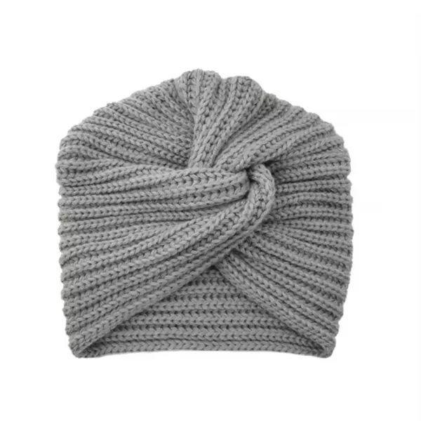 Chapeau turban en cachemire bohème pour femme, bonnet en laine lndienne, bonnet à tête ronde croisée|19,73 €|OKKO MODE