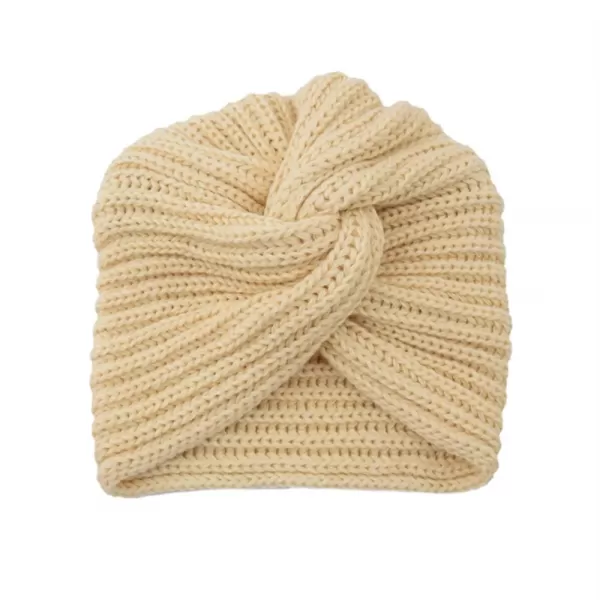 Chapeau turban en cachemire bohème pour femme, bonnet en laine lndienne, bonnet à tête ronde croisée|19,73 €|OKKO MODE