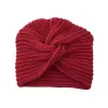 OKKO MODE|Chapeau turban en cachemire bohème pour femme, bonnet en laine lndienne, bonnet à tête ronde croisée