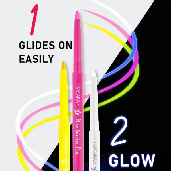 Stylo Eyeliner Fluorescent Coloré, Gel UV Imperméable, Stylo Visage, Peinture, Halloween Scène, Maquillage|0,89 €|OKKO MODE