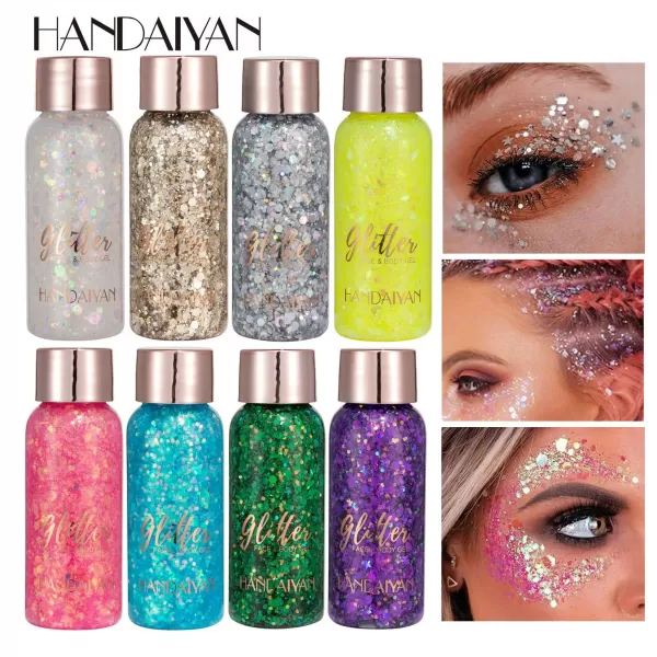 Handaisuperb-Autocollants à paillettes pour les yeux, pour les ongles, les cheveux, le corps, le visage, gel art adt, crème, dia|2,77 €|OKKO MODE