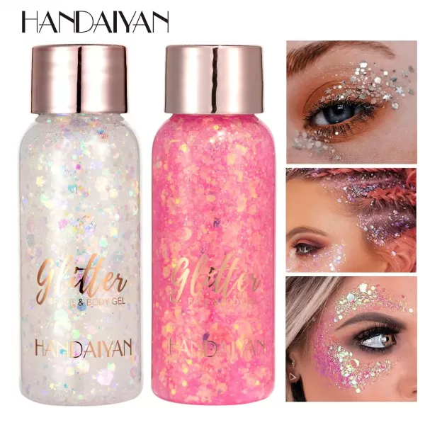 Handaisuperb-Autocollants à paillettes pour les yeux, pour les ongles, les cheveux, le corps, le visage, gel art adt, crème, dia|3,08 €|OKKO MODE