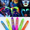 Kit de crayons fluorescents pour Halloween, 6 pièces, peinture à lumière noire pour visage, néon UV, marqueur de maquillage Fluo|7,56 €|OKKO MODE