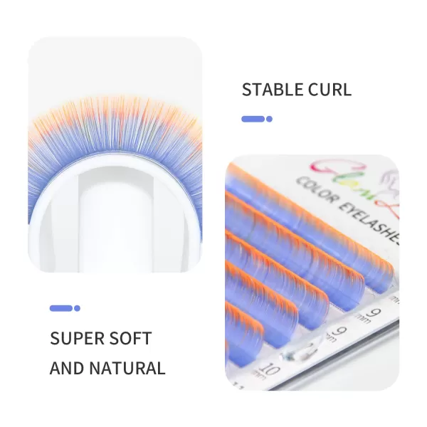 GLAMLspatule-Extensions de Cils Fluorescents, Fluorescents, Vert, Brcorporelle, Coloré, en Vrac, Classique, Individuel|7,28 €|OKKO MODE