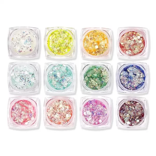 Paillettes de maquillage pour les yeux paillette maquillage scintillantes dans la nuit pour le visage les cheveux le corps Gel h|29,04 €|OKKO MODE