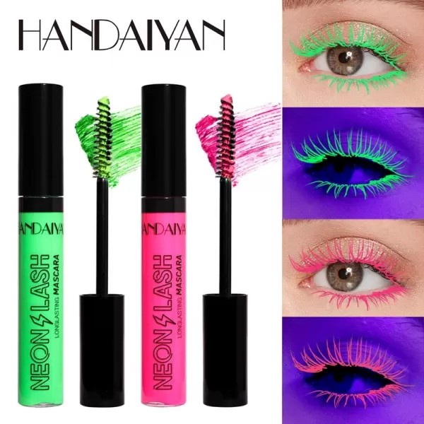 Accueil|Shoous-Mascara Fluorescent Coloré pour les Yeux, Maquillage de Vacances, Optique Étanche, Curling Glow in the Dark, Mascara de i|2,04 €|OKKO MODE