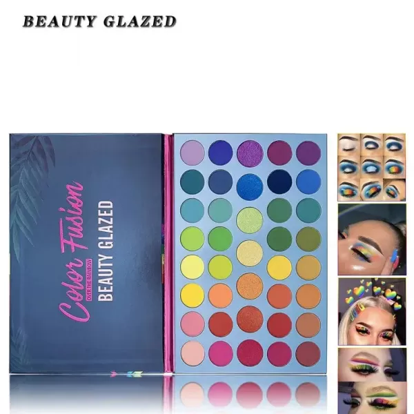 Beauty Glazed-Palette de fards à barrage, 39 couleurs, 256 couleurs, arc-en-ciel, structurels ent, haute brillance, nacré, longu|22,73 €|OKKO MODE