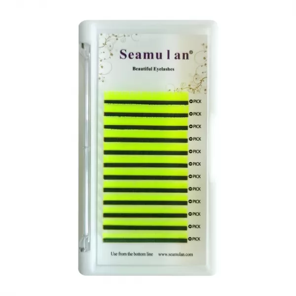 Seamulan-Extensions de cils en faux vison, bleu, marron, jaune fluo, volume naturel, maquillage premium, beauté|7,93 €|OKKO MODE