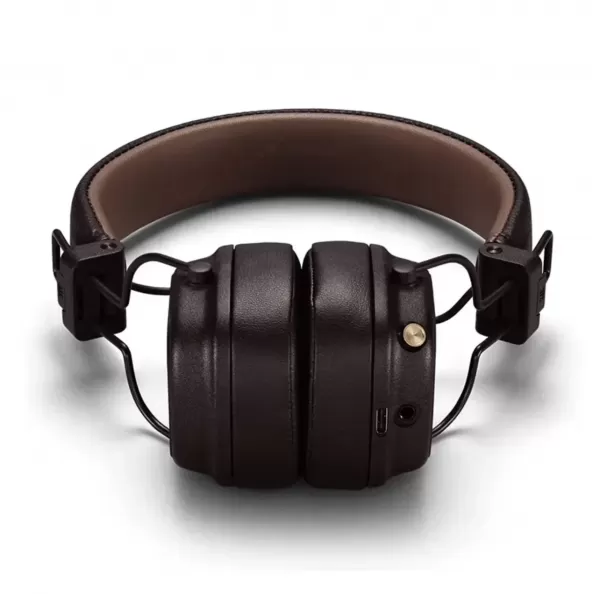Marshall-Casque MAJOR IV avec microphone, écouteurs sans fil, basses profondes, casque de jeu de sport pliable, Noir et Marron|75,27 €|OKKO MODE