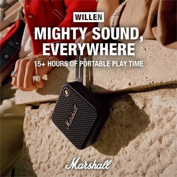 Haut-parleur Bluetooth étanche Marshall WILLEN - Son puissant pour les sports de plein air|61,89 €|OKKO MODE