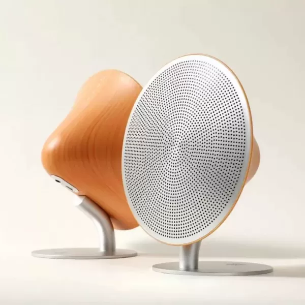 Haut-parleur rétro Bluetooth en bois avec surface tactile, caisson de basses, audio vintage haute fidélité, stéréo de bureau|104,67 €|OKKO MODE