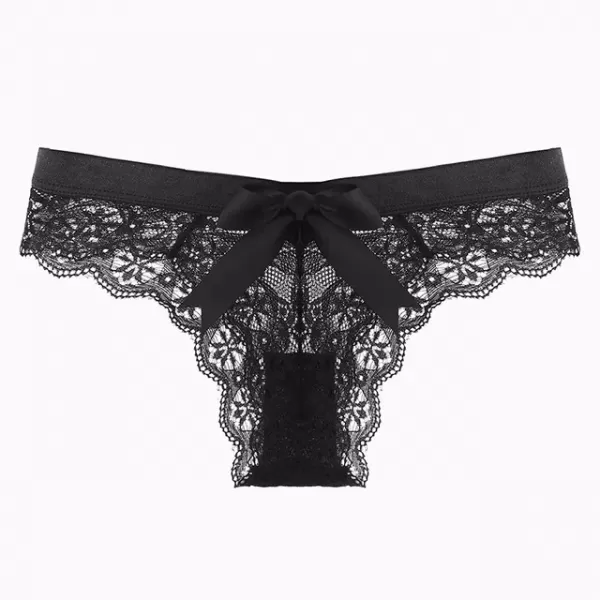 Culotte Sexy en Dentelle pour Femme, Sous-Vêtement Taille Basse, String Féminin, Lingerie Respirante Brodée|1,88 €|OKKO MODE