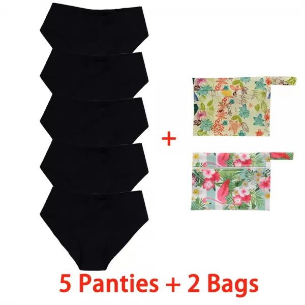 Culotte menstruelle étanche en fibre de bambou pour femme, culotte physiologique, sexy, taille haute, imperméable avec sac de su|39,46 €|OKKO MODE