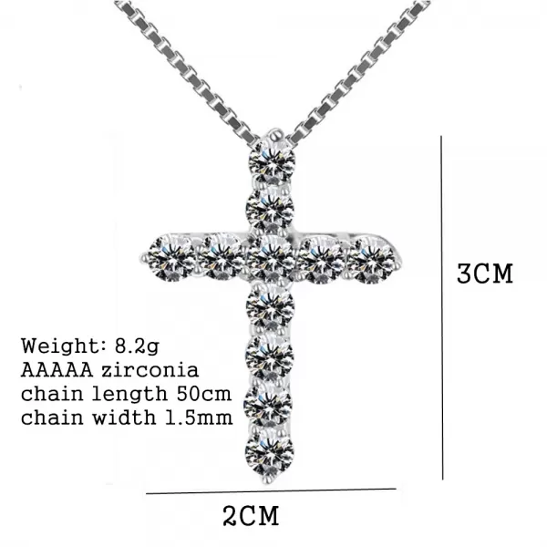 Croix Brillante en Argent 925 - Cadeau Inoubliable pour Homme & Femme|2,57 €|OKKO MODE