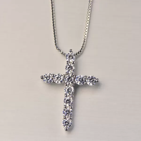 Croix Brillante en Argent 925 - Cadeau Inoubliable pour Homme & Femme|2,57 €|OKKO MODE