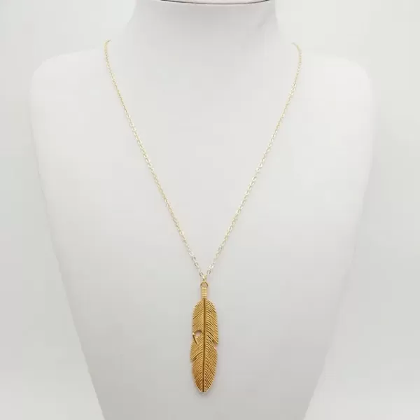 Feuille Dorée : Collier Pendentif Élégant, Cadeau Rêvé pour Femmes|2,51 €|OKKO MODE