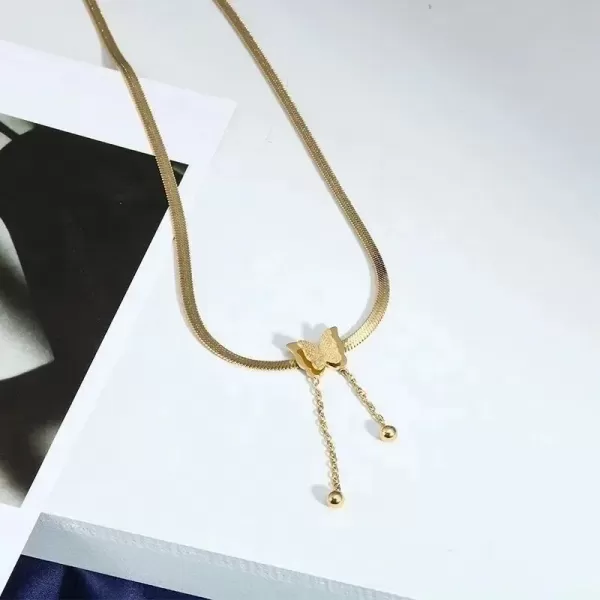 Collier Or Vintage Papillon : Cadeau Mariage Émotionnel Féminin|2,73 €|OKKO MODE