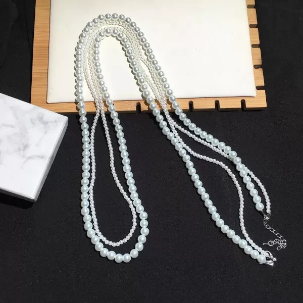 Collier double couche élégant et luxueux: Perles ravissantes pour vous sublimer!|3,24 €|OKKO MODE