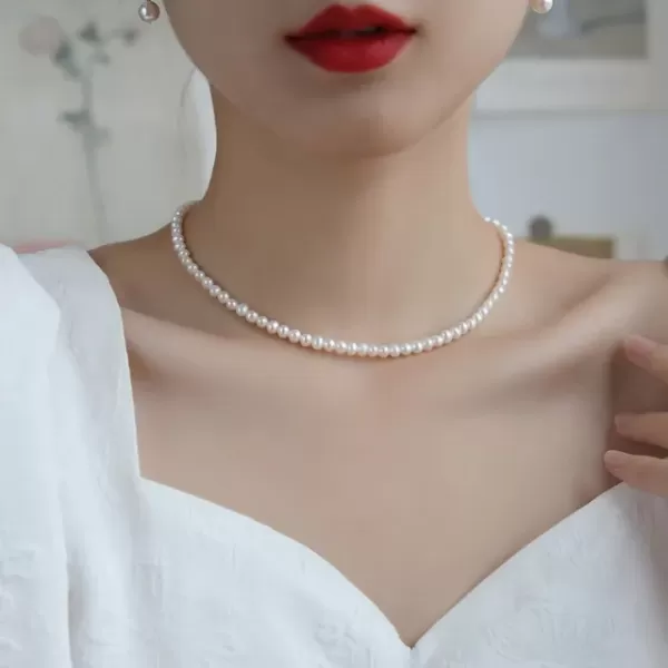 Collier double couche élégant et luxueux: Perles ravissantes pour vous sublimer!|3,24 €|OKKO MODE