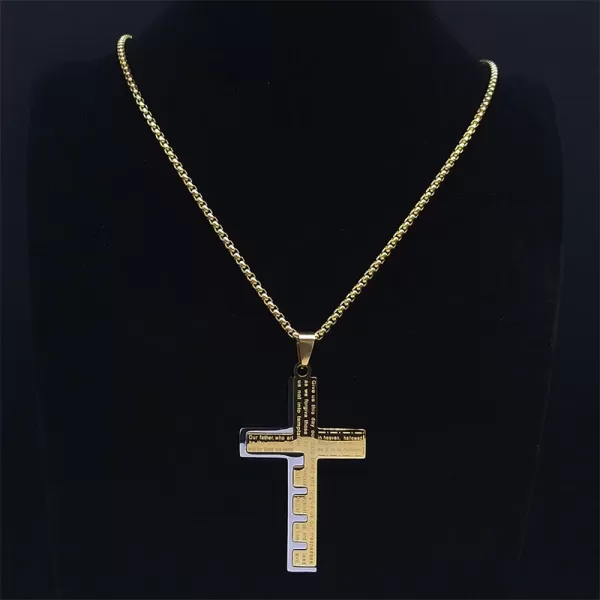 Or 24 carats : Collier Chrétien Élégant et Confiance Divine|7,64 €|OKKO MODE