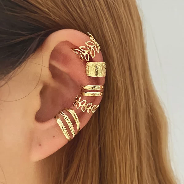 Feuilles en argent : Boucles d'oreilles clip pour un style unique !|2,97 €|OKKO MODE